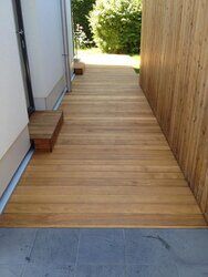 parquet in teak modena